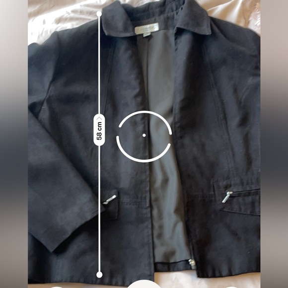 SOLD-Dark Brown Suede Zip up Jacket - Picture 5 of 9